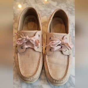 Sperry women's pink top siders, Boat Shoes